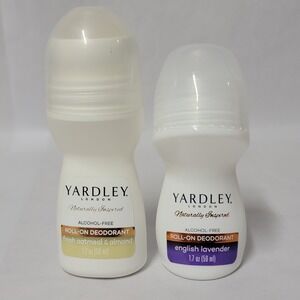 Yardley London Alcohol Free Roll On Deodorant Oatmeal Almond English Lavender